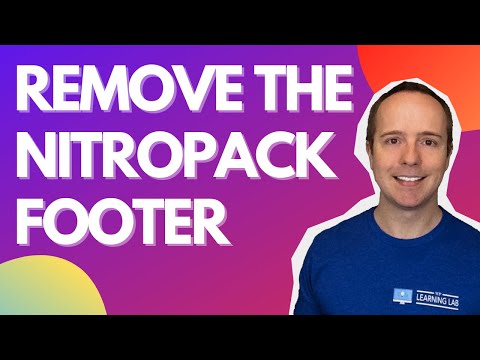 Remove NitroPack Footer