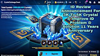 ID Review Announcement For 3K To 5K Crystal &amp; Improve ID Problem &amp; Solution 11 Years Anniversary