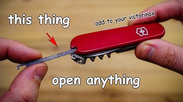 Make a universal Lock Pick for your Swiss Army Knife - it opens anything