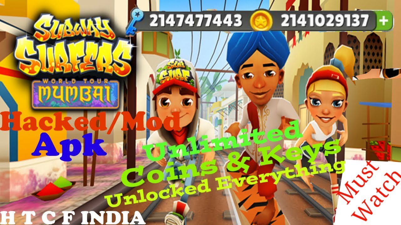 Subway Surfers Mumbai v1.89.0 Hacked/Mod Adfree Unlimited Coins