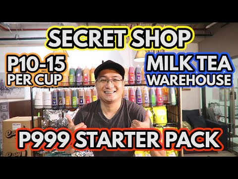 999 MILK TEA STARTER PACKAGE PANG NEGOSYO | SECRET BODEGA NG MGA MILK TEA SHOPS  HOW TO START A MILK