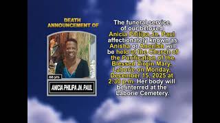 Anicia Philipa Jn. Paul ~ Short Obituary
