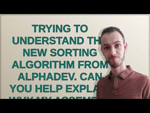 Trying to understand the new sorting algorithm from AlphaDev. Can you help explain why my assembl...