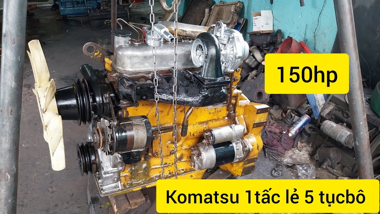 máy Komatsu 1tấc lẻ 5 tụcbô  giá rẻ đời cao bét kim.