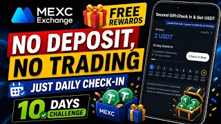 😱 MEXC Free Rewards | No Deposit & No Trading | Just Daily Check-In 🎁 screenshot 1