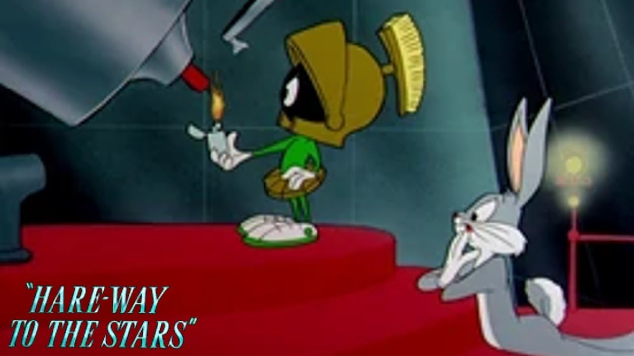Hare-Way to the Stars 1958 Bugs Bunny and Marvin the Martian Cartoon Short Film