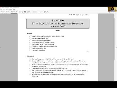 SAS Bootcamp 1.1 - Week 1 notes and homework