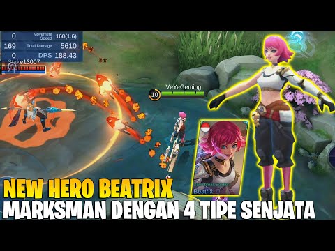 BOCORAN HERO BARU BEATRIX - PUNYA 4 SENJATA DENGAN SKILL YANG BERBEDA! FIX BAKAL JADI HERO META!