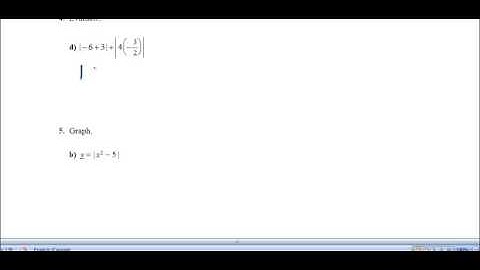 Prerequisite skills for transformation of Functions
