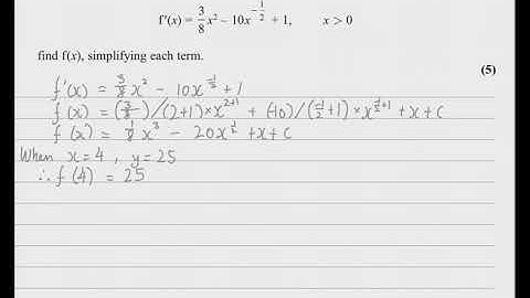 KMI - Edexcel IAS Maths | New Specimen 2018 P1 | Q7 Explanation 【WMA11】