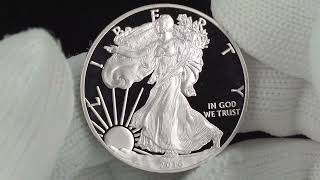 The Only Silver Eagle with Edge Lettering!