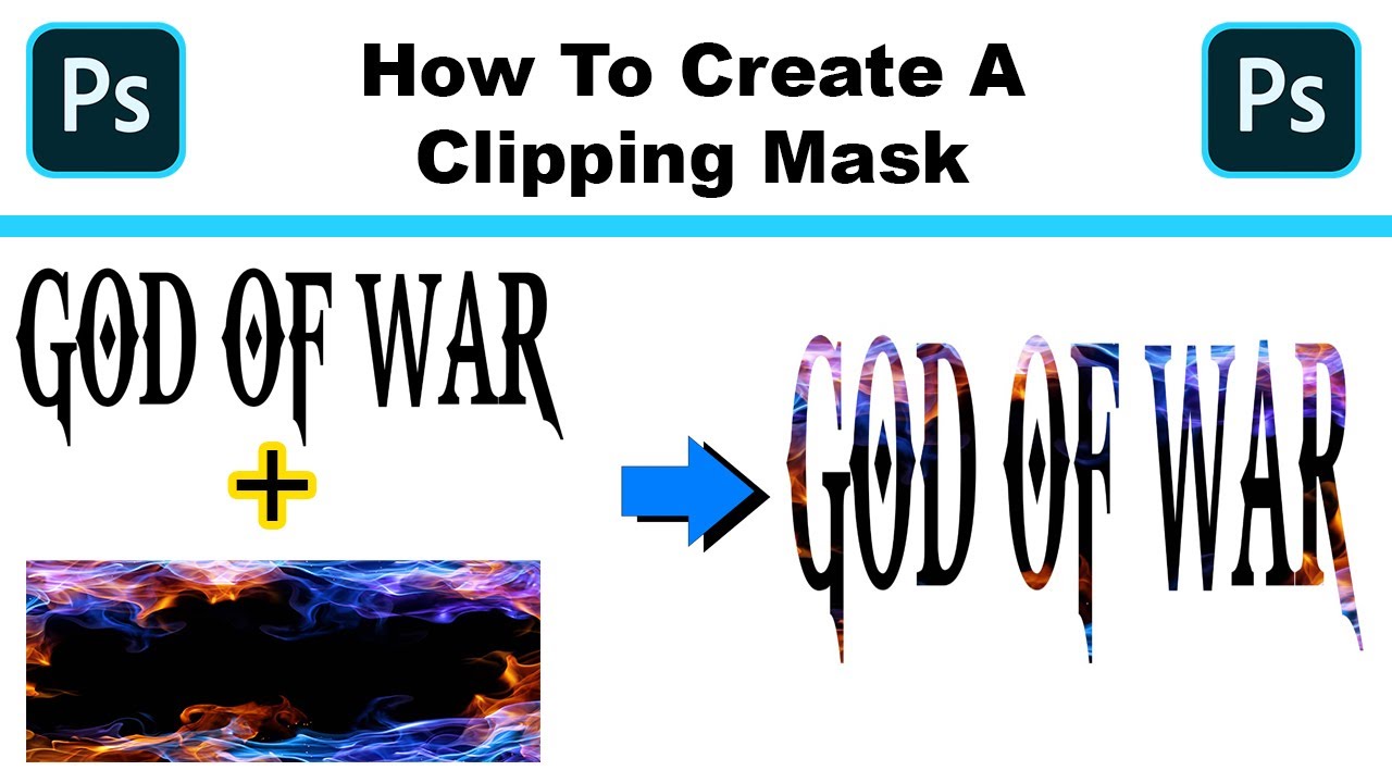 How To Put A Design In Text / Shape Using Clipping Mask | Basic ...