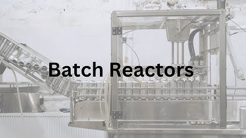 LEC6 CRE: Simple Batch Reactor