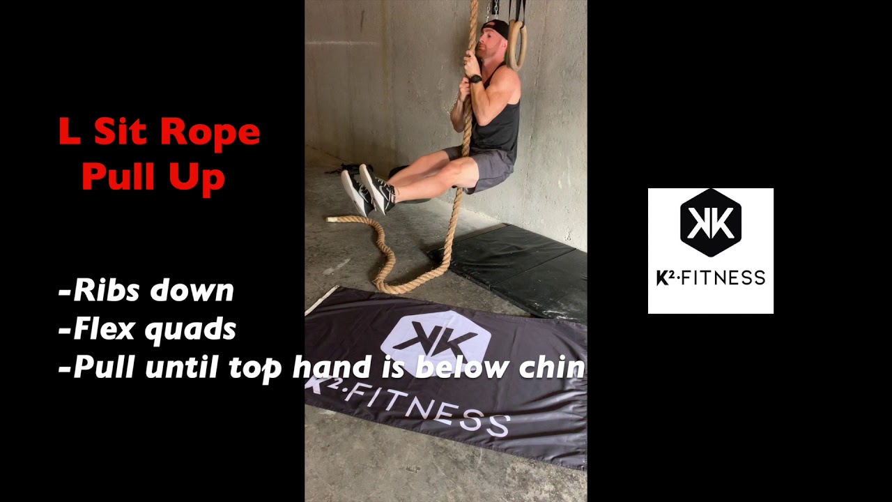 L Sit Rope Pull Up YouTube