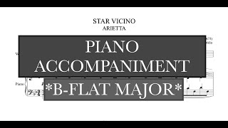 Star Vicino (S. Rosa) Bb Major Piano Accompaniment/Vocal Guide - Karaoke