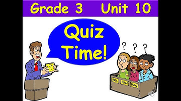 Quiz Time G3 Unit 10 Grammar Goals future tense