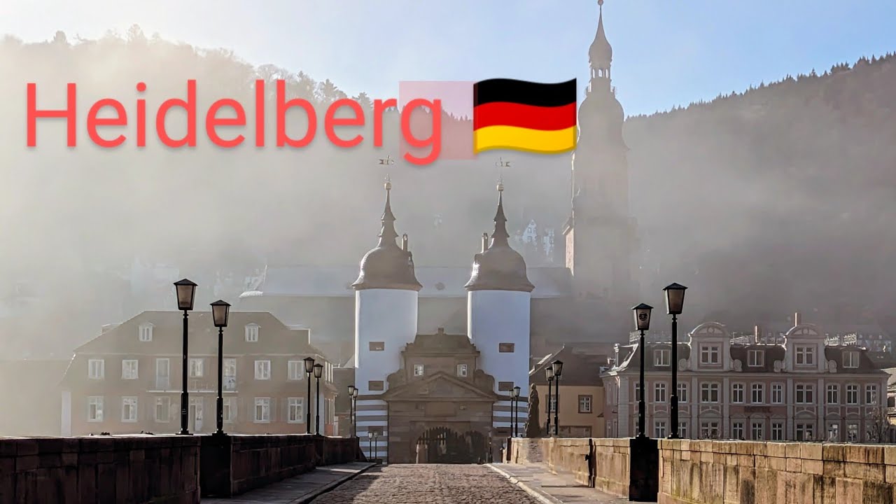 Heidelberg Altstadt Winter Walk ❄️ | Snowfall in 4K | Magical Old Town Tour 