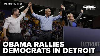 Obama campaigns for Democrats in Detroit