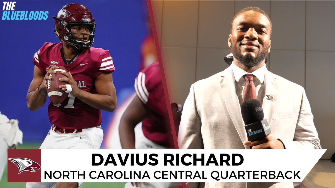 2023 MEAC Media Day: Davius Richard (North Carolina Central QB) | The Bluebloods
