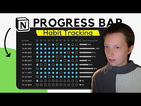 How To Build A Progress Bar In Notion: Habit Tracker