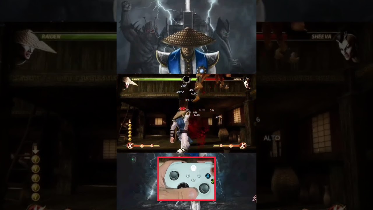 Ensinando a Fazer O Maior Combo de Raiden No Mortal Kombat 9 