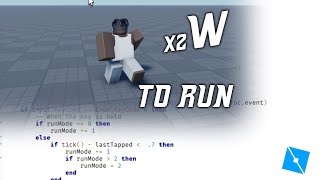 HOW TO MAKE DOUBLE TAP W TO RUN |  Roblox Scripting Tutorial + [MODEL GIVEAWAY]