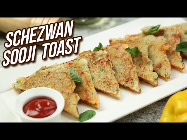 Instant Rava Toast - Schezwan Sooji Toast Recipe - Stop Motion Cooking - Sonali - Rajshri Food