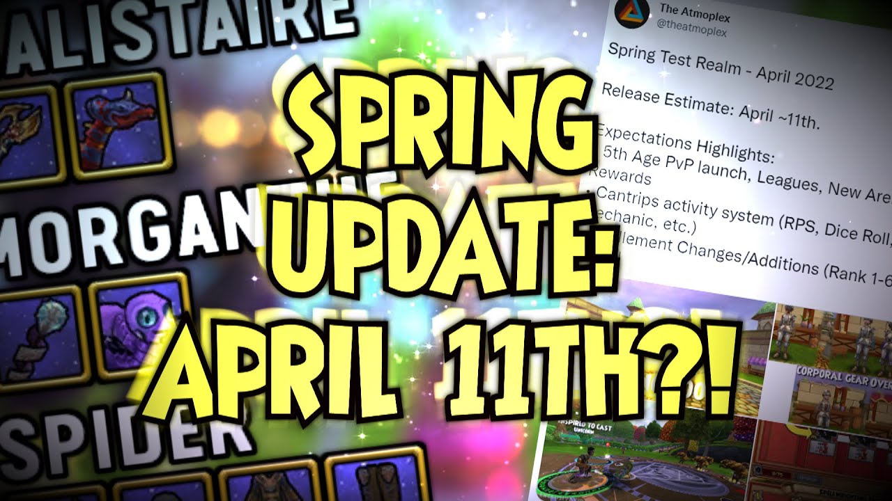 WIZARD101 SPRING UPDATE TEST REALM RELEASE DATE!?! YouTube