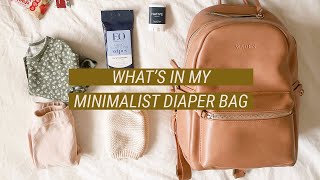 what's in my diaper bag | minimalist, newborn 👶🏼