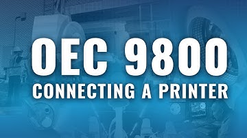 How to Connect a Printer to an OEC 9800 C-Arm