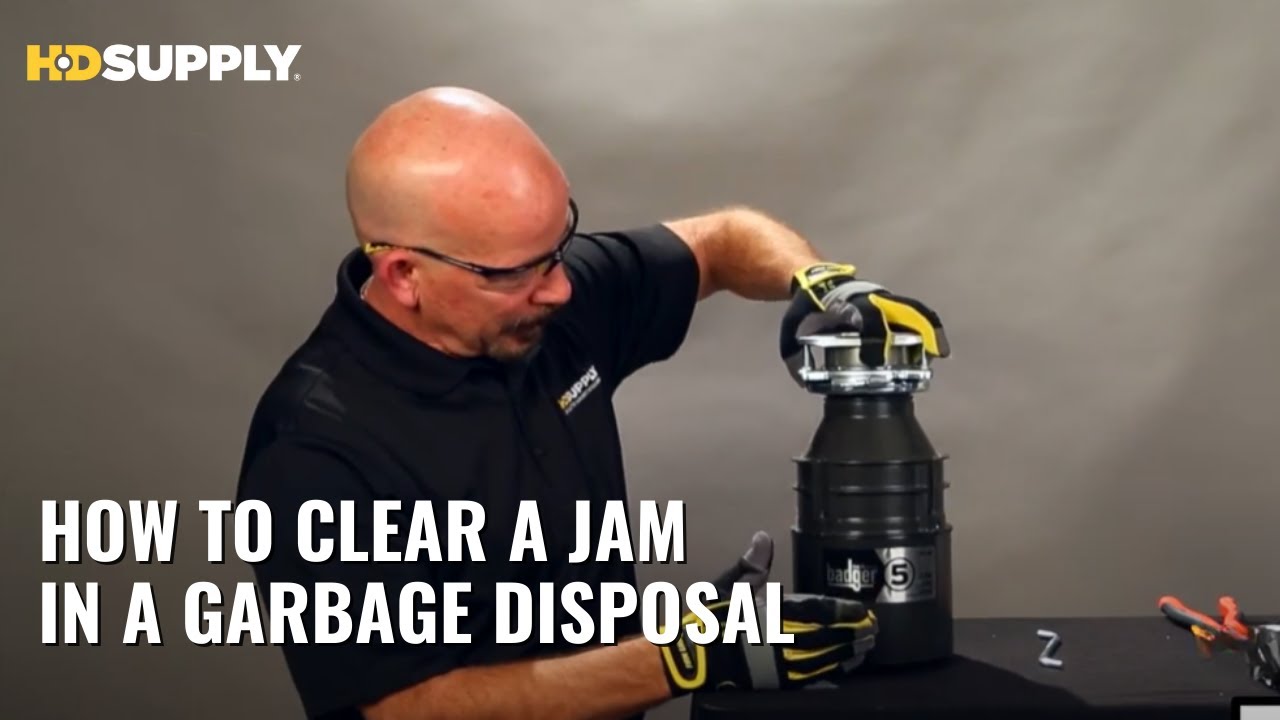 How to Clear a Jam in a Garbage Disposal YouTube