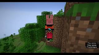 Spider Pig in Minecraft