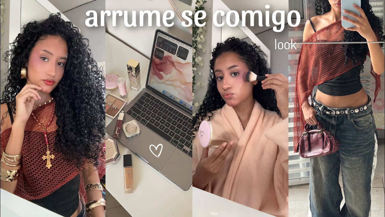 arrume se comigo para um ANIVERSARIO: cabelo, roupa nova, maquiagem⭐️