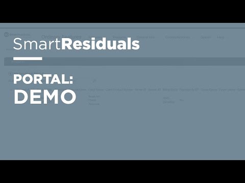 SmartResiduals: Portal - Demo