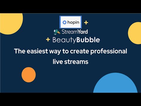 Be Hopin | StreamYard + Hopin