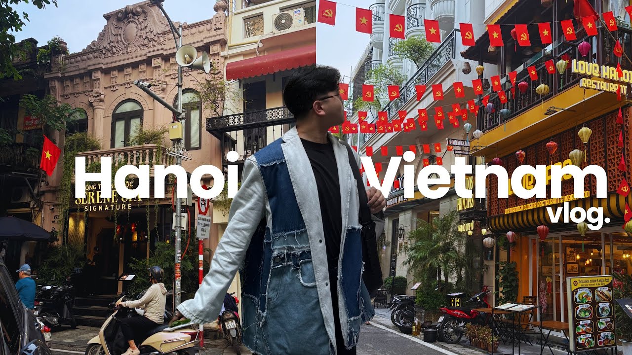 HANOI VLOG 🇻🇳 | old quarter, train street, pho, bahn mi, caphe, stilt house, water puppet
