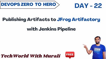 Day 22.1 | How to Build & Deploy Artifacts to JFrog Using Jenkins Pipeline | #jenkinsforbeginners