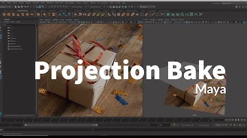 Maya Projection texture Bake