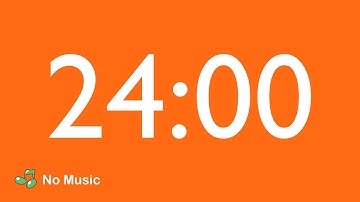 24 Minutes Timer - Eye Comfort Color - No Music