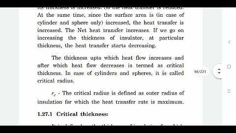 Heat and Mass Transfer | HMT | KTU Syllabus | Critical thickness or Critical radius | Part#1|