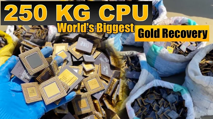 World's Biggest Gold Recovery on Youtube | 250 KG Ceramic CPU Processors Gold Recovery #GoldRecovery