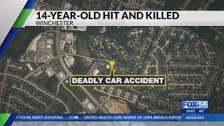 14-year-old dead after being hit by a vehicle in Winchester