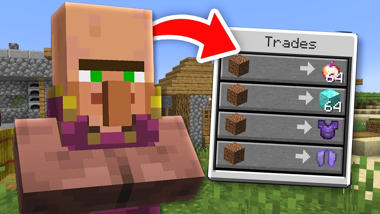 Minecraft, ale VILLAGEŘI MAJÍ EXTRÉMNĚ OP TRADY