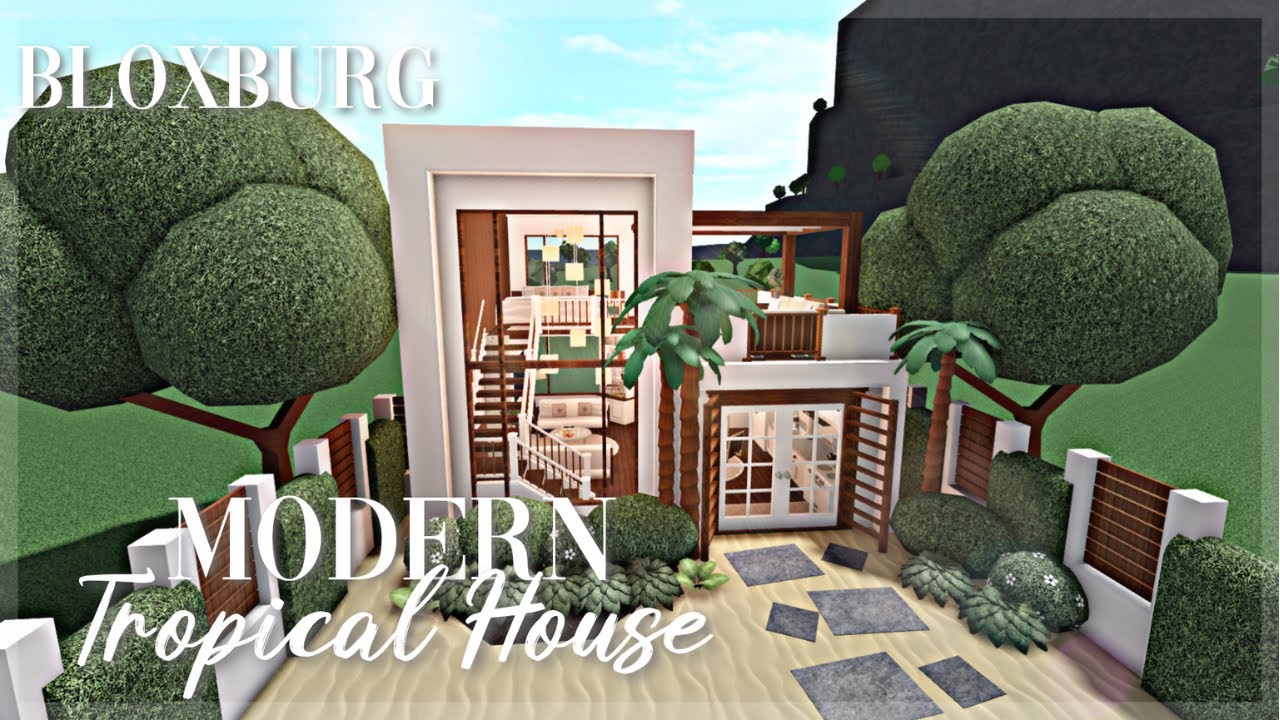 Roblox Bloxburg - Modern Tropical House - Minami Oroi - YouTube