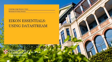 Eikon Essentials: Using Datastream