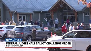 Judges temporarily prevent N.C. officials from contacting voters in close election