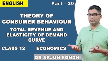 Theory Of Consumer Behaviour Class 12 Economics | Total Revenue and Elasticity of Demand Curve