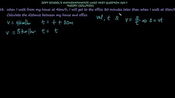 Solved WAEC Mathematics Past Question Theory(2017) Q1