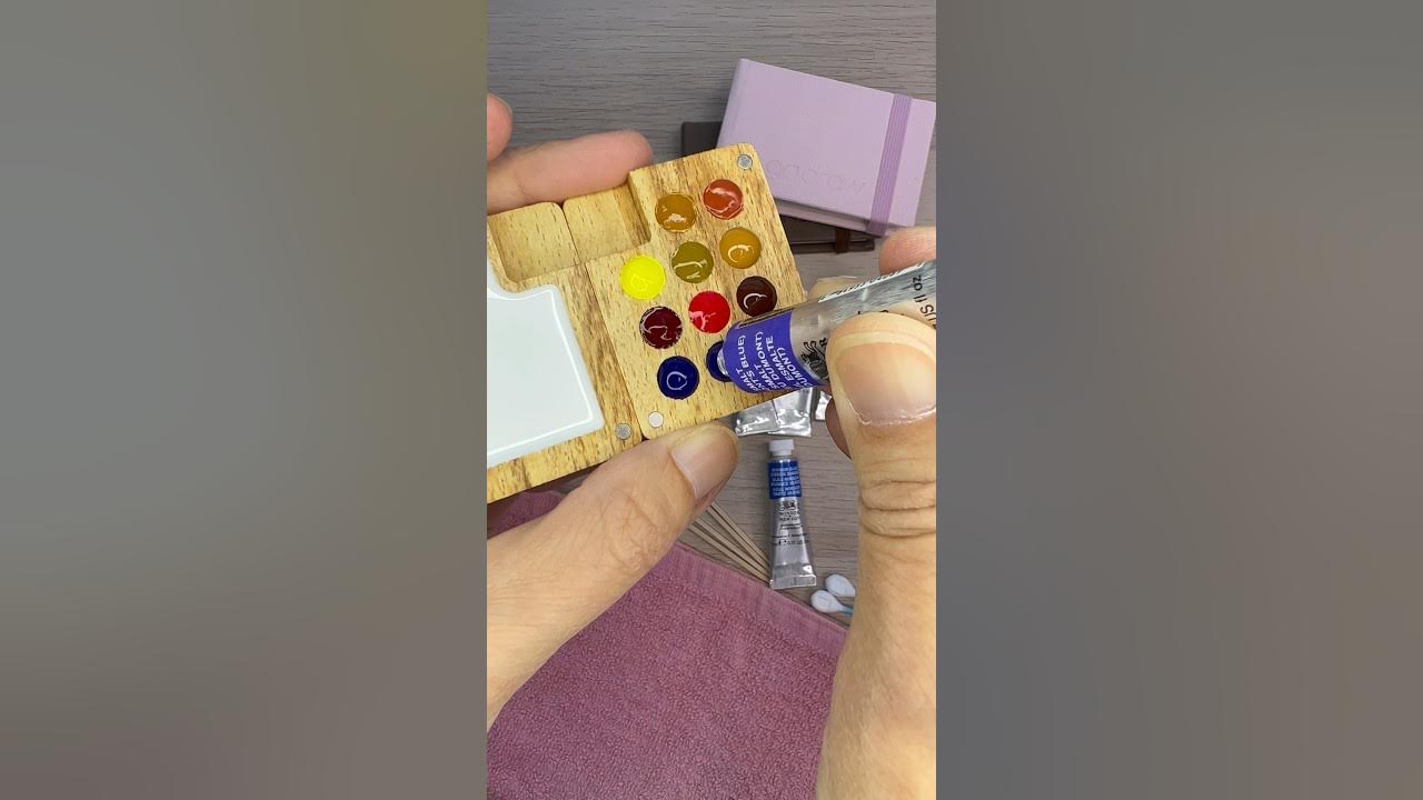 How to make a mini watercolour palette - lots of ideas for tiny