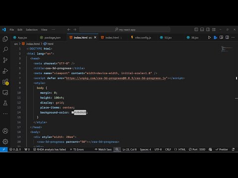 Build a CSS3 3D Loading Progressbar Web Components in Browser Using HTML & Javascript